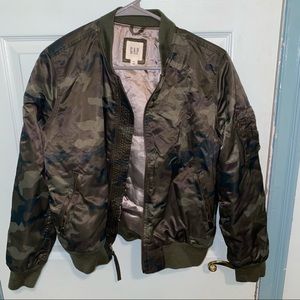 Camo bomber jacket
